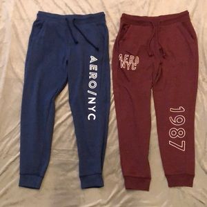 Aeropostale Red and Blue Joggers